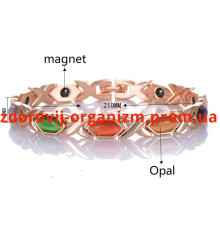 Турмаліновий магнітний браслет самоцвіт 3в1 Вековий Схід