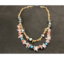 Коралова прикраса з перлами Таїланд