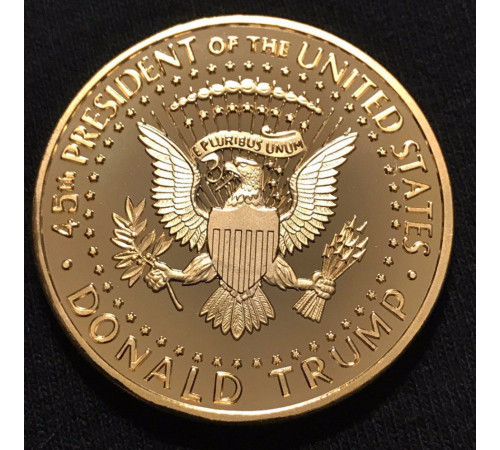 Монета в гаманець Дональд Трамп позолочений президент США