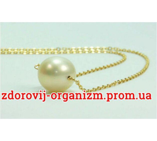Браслет із перлиною Касумі, на золотій ланцюжку