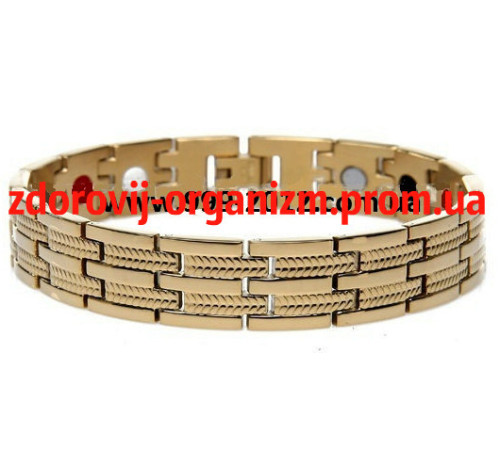 Магнітний турмаліновий браслет PENTACTIV Схід Золото