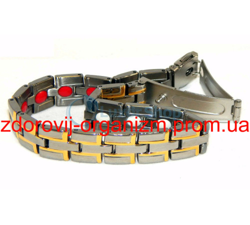 Титановий магнітний браслет «WINNER» 3 IN 1