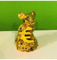 Золота щура з монетою євро «ваша удача увійшла»