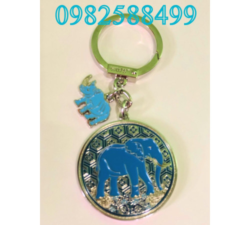 Брелок амулет Синій слон і Синій носоріг від Ліліан Ту