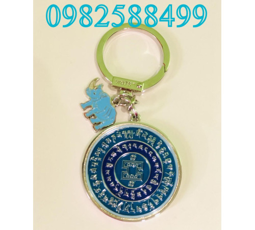 Брелок амулет Синій слон і Синій носоріг від Ліліан Ту