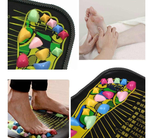 Масажний килимок для ніг із турмаліном