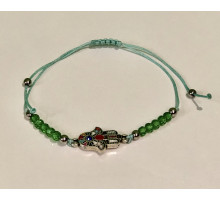 Браслет Фатими з нефритом