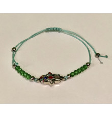Браслет Фатими з нефритом