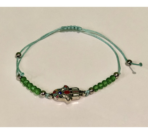 Браслет Фатими з нефритом