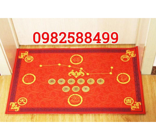 Килимок Червоний придверний фен-шуй