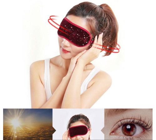 Турмалінова накладка з біофотонами та магнітами на очі