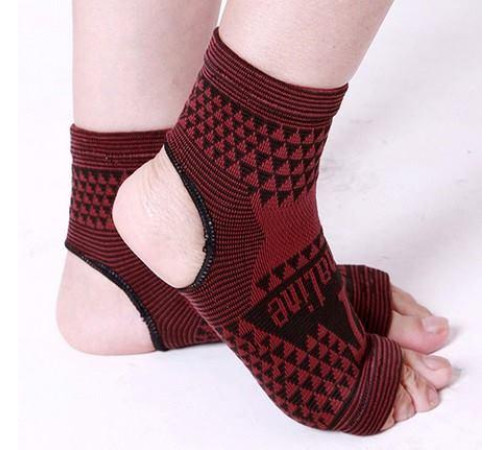 Бандаж на гомілковостоп (турмалінова накладка на гомілковостоп еластичний, пара) Вековий Схід