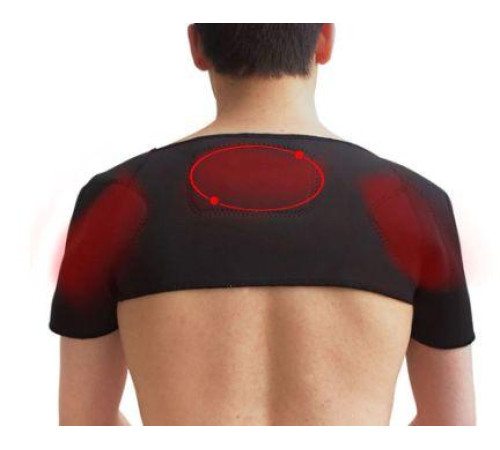 Турмалінова накладка на плечі з біофотонами Вековий Схід