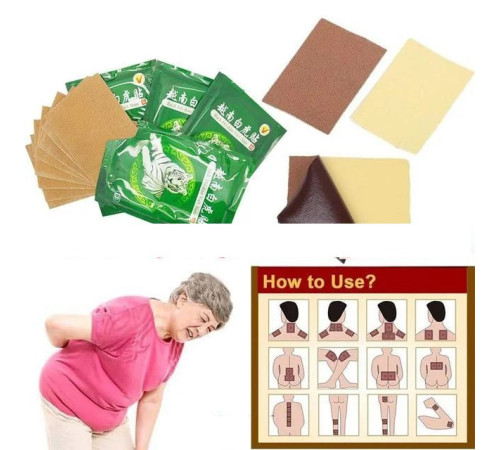 Знеболювальний зігрівальний пластир «Білий Тигр» Бах Ну Дан