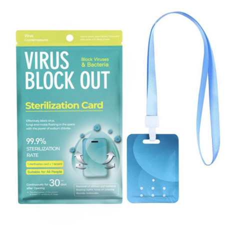 Картка від вірусної інфекції на шнурку