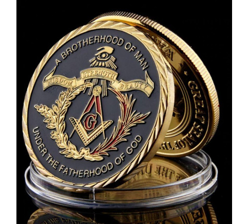 Масонська монета багатства "Відцвяцтво Бога"