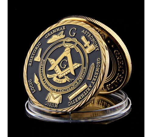 Масонська монета багатства "Відцвяцтво Бога"