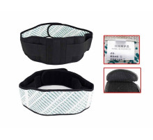 Турмаліновий пояс-корсет зі сталевими пластинами чорний (125 см, 21 магніт)