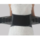 Турмаліновий пояс-корсет зі сталевими пластинами чорний (125 см, 21 магніт)