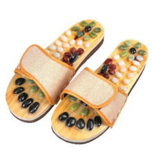 Масажні капці з натуральними каменями нефритом і яшмою Вековий Схід