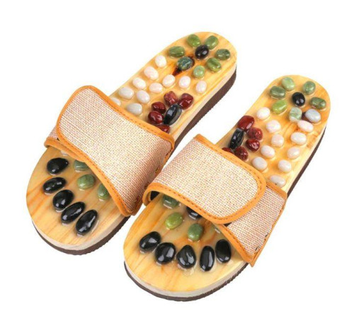 Масажні капці з натуральними каменями нефритом і яшмою Вековий Схід