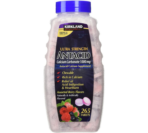 Жувальні таблетки фруктове асорті Kirkland — 265 таблеток