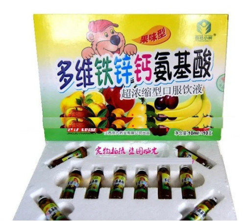 Питний фруктовий комплекс Цинк, Кальцій і амінокислоти 10*10 мл для дітей Вековий Схід