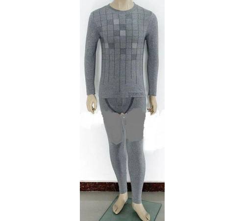 Турмаліновий оздоровчий чоловічий костюм термобілизни з додаванням вугільного бамбука