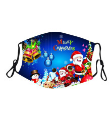 Захисна турмалінова маска з малюнком «Merry Christmas»