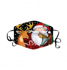 Багаторазова захисна турмалінова маска для обличчя Новорічна