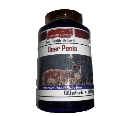 Капсули з пінису оленя та женьшеню для чоловіків 120 капсул