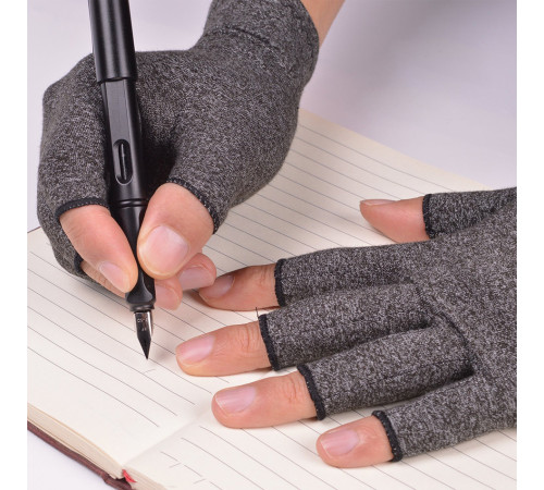 Турмалінові ортопедичні рукавички проти артриту пальців кисті з біофотонами компресійні