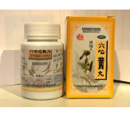Пігулки Лю Вей Ді Хуан Вань Liu Wei Di Huang Wan з шести компонентів з реманией 200 шт