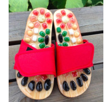 Турмалінові капці з натуральними каменями нефритом і яшмою Вековий Схід