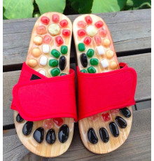 Турмалінові капці з натуральними каменями нефритом і яшмою Вековий Схід