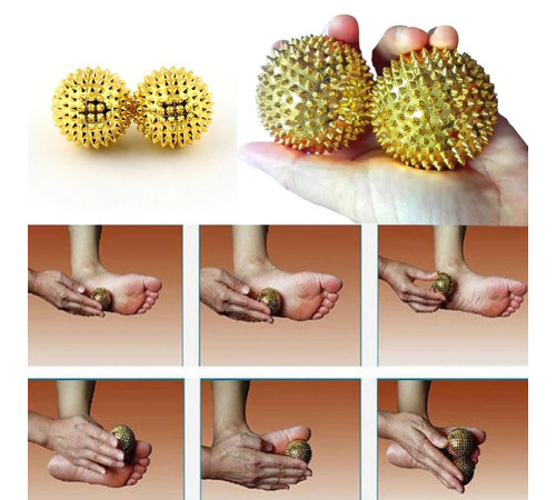 Турмалінові Масажні магнітні кульки (2 шт.) Вековий Схід