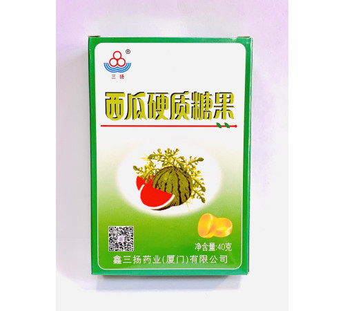 Льодяники від болю в горлі та кашлю зі смаком кавуна