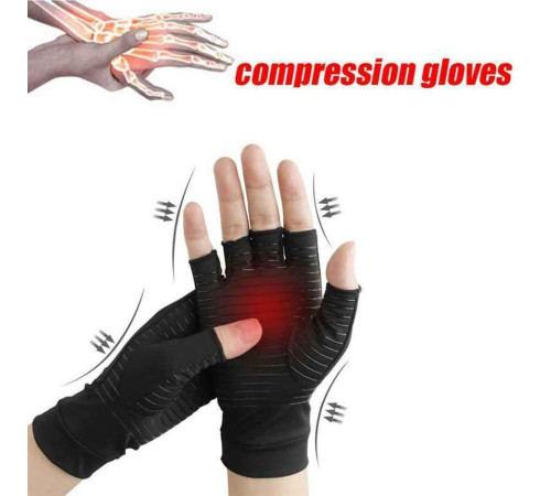 Турмалінові з біофотонами рукавички компресійні під час артриту пальців кисті