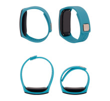 Турмаліновий спортивний світлодіодний годинник силіконовий вологонепроникний сірий