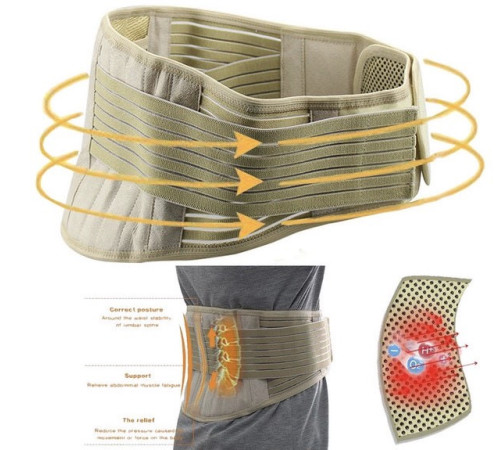 Турмаліновий пояс корсет для спини з титаном і магнітами ортопедичний Вековий Схід