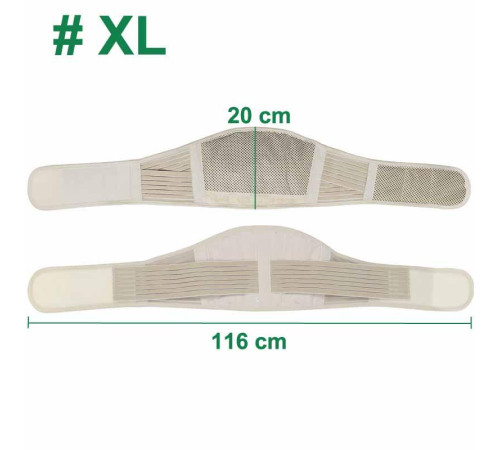 Турмаліновий пояс корсет для спини з титаном і магнітами ортопедичний Вековий Схід