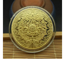 Сувенірна монета "Календар ацтеків". Камінь сонця"