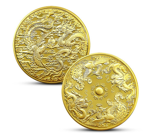 Успішна монета Дракон і фенікс Успіх