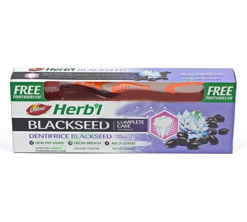 Зубна паста Дабур Чорний кмин + зубна щітка 150 г