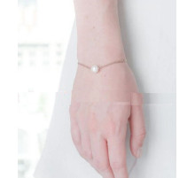 Браслет із перлиною Касумі, на золотій ланцюжку