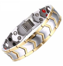 Браслет Турмаліновий з Магнітами, германієм та Інфрачервоний камінь 4В1