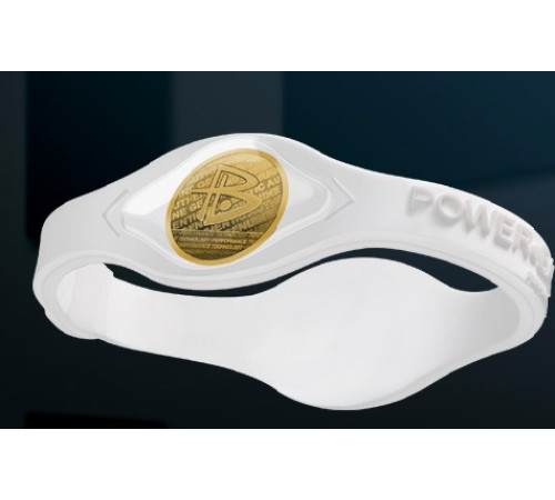 Браслет Power Balance із золотою голограмою турмаліновою Gold Hologram Silicone Wristband