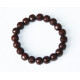 Турмаліновий браслет коричневий круглий (турманієвий браслет)