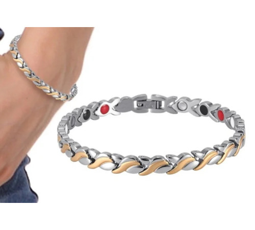 Магнітний браслет жіночий Лілія 4в1