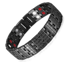 Чоловічий титановий магнітний з турмаліном ік і германієм браслет Тяшини 5в1